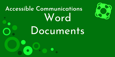 Word Document Accessibility Guidelines