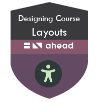 Digital badge for Designing Course Layouts for Learner Success