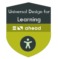 Digital badge for Universal Design for Learning