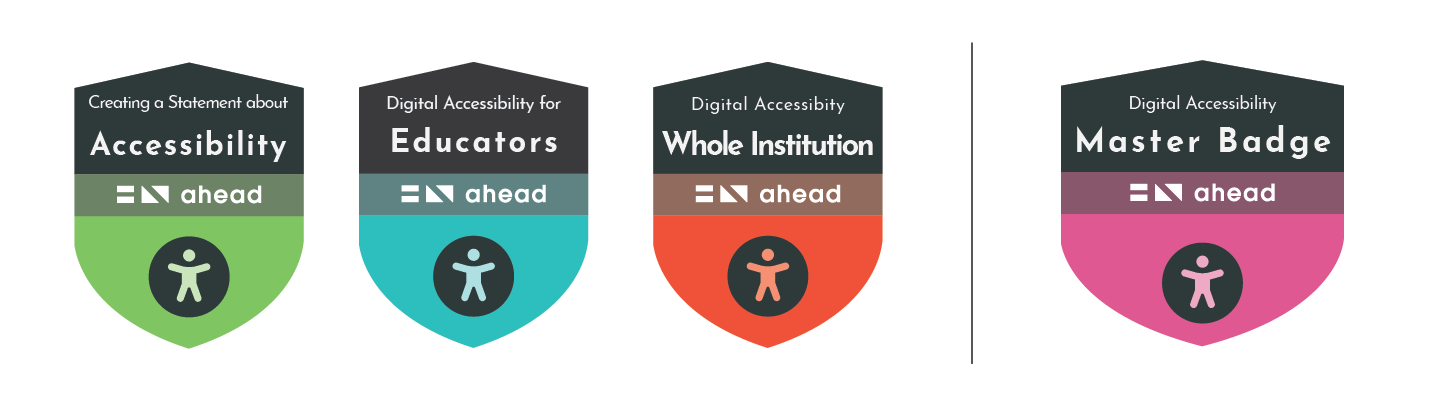 Collect all 3 digital badges to get your Accessibility master badge