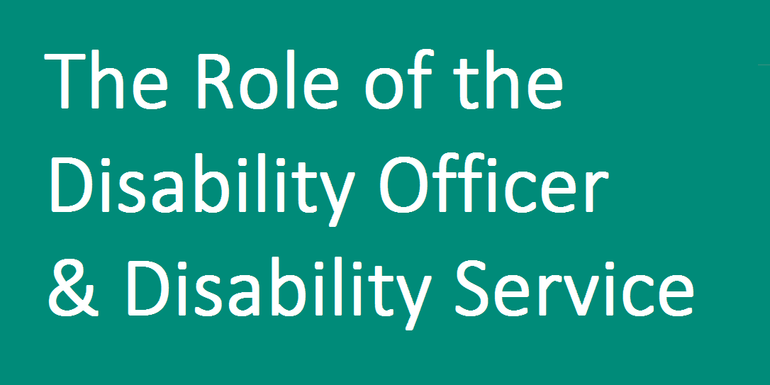 Launch of The Role of the Disability Officer and Disability Service